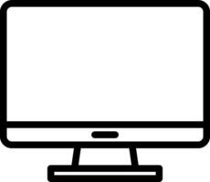 Computer monitor icon vector