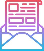 Email newsletter icon vector