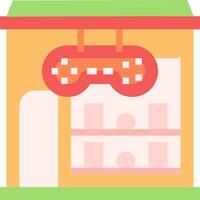 A game store with a sign that says playstation vector