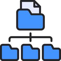 File structure icon vector