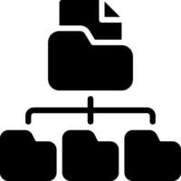 File folder icon vector