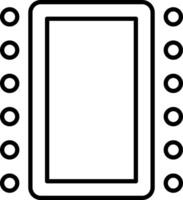 A black and white image of a circuit board vector