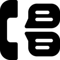 A black and white phone icon with a phone and a phone vector