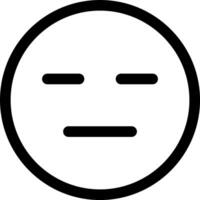 A black and white emoticor with a sad face vector