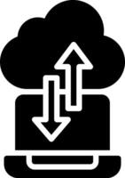 Cloud computing icon vector