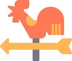 A weathervane with an arrow pointing to the right vector