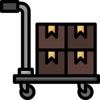 Carton box icon vector