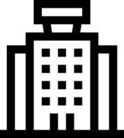 A black and white image of a building vector