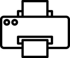 Printer icon on white background vector