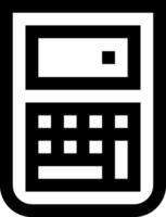 A calculator icon on a white background vector