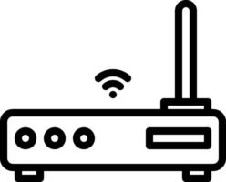 A wifi router icon on a white background vector