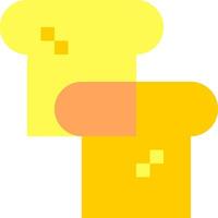 Two yellow t - shirts with a square in the middle vector