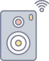 A speaker with wifi icon on it vector