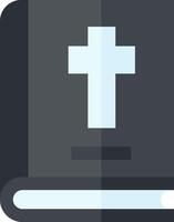 A black book with a cross on it vector