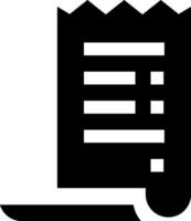 A black and white icon of a paper bag vector