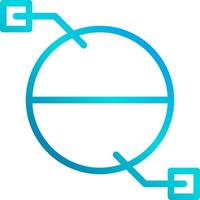 The logo for the company is a circle with two lines vector