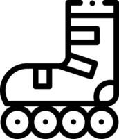 Roller skate icon illustration vector