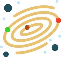 A small planet with a ring around it vector