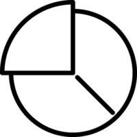 Pie chart icon free download vector