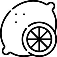 A lemon icon with a wheel and a slice of lemon vector