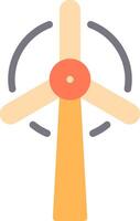 A wind turbine icon on a white background vector