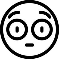 A black and white image of a face with eyes vector