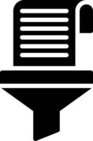A black and white icon of a book on a shelf vector