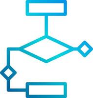 A blue and white diagram of a network vector