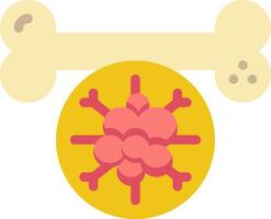 A bone with a dog bone and a pink heart vector