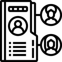 A server with people on it and a computer vector