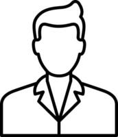 A man in a suit icon vector