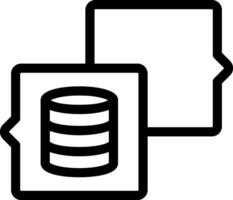 A black and white image of a folder with a disk inside vector
