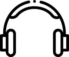Headphones icon on a white background vector