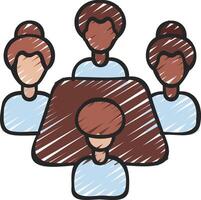 People meeting icon illustration vector