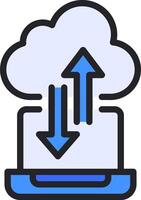 Cloud computing icon illustration vector