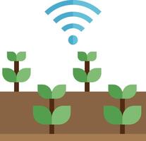 The future of agriculture with wifi vector