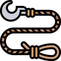 A rope and wrench icon on a white background vector