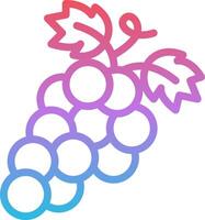 A bunch of grapes on a white background vector