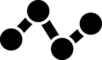A black and white image of three circles vector
