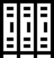 A black and white image of three rows of squares vector