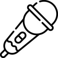 A microphone icon on a white background vector