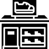 Shoe store icon vector