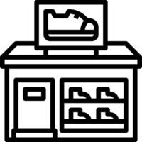 Shoe store icon vector