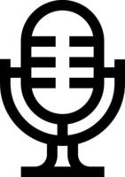 A microphone icon on a white background vector