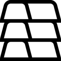 A black and white image of a stack of three windows vector