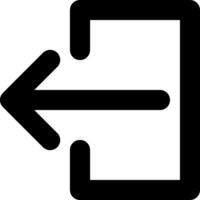 A black and white arrow pointing to the right vector