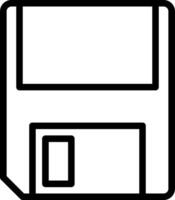A floppy disk icon on a white background vector