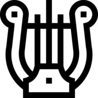 A black and white image of a musical instrument vector