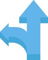 An arrow pointing to the left and right vector