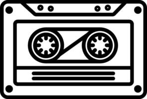 An icon of a cassette player vector